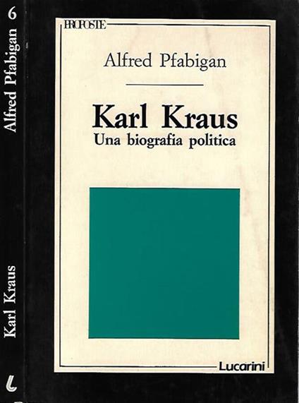 Karl Kraus - copertina