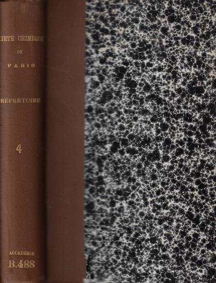 Répertoire de Chimie pure et appliquée Anno 1862 (incompleta) - copertina