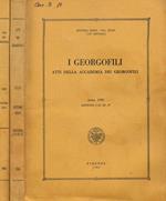 I  georgofili atti della accademia dei georgofili anno 1985 dispensa I-II-III-IV e supplemento