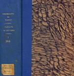 Università di Torino. Pubblicazioni della facoltà di lettere e filosofia. Vol.VII, anno 1955