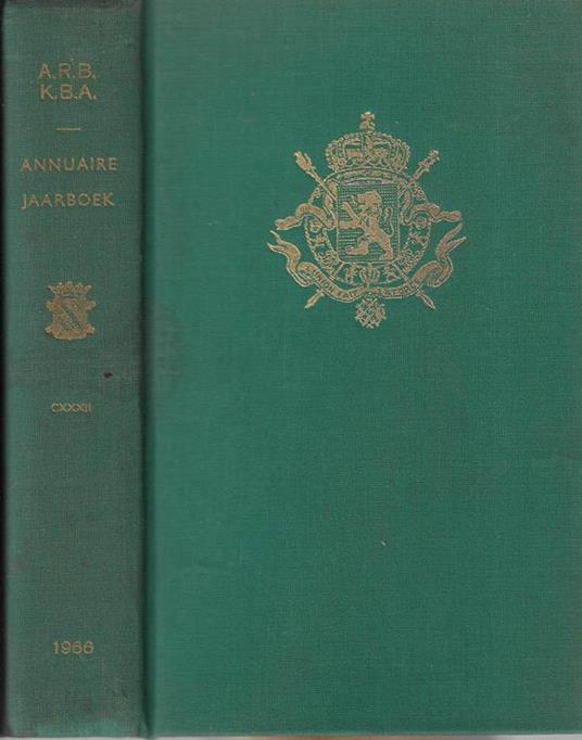 Academie Royale de Belgique annuaire pour 1966 Vol. CXXXII - copertina