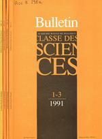 Bulletin de la classe des sciences tome II, serie 6, fasc.1/3, 4/5, 6/9, 12, 1991