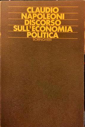 Discorso sull’economia politica - Claudio Napoleoni - copertina