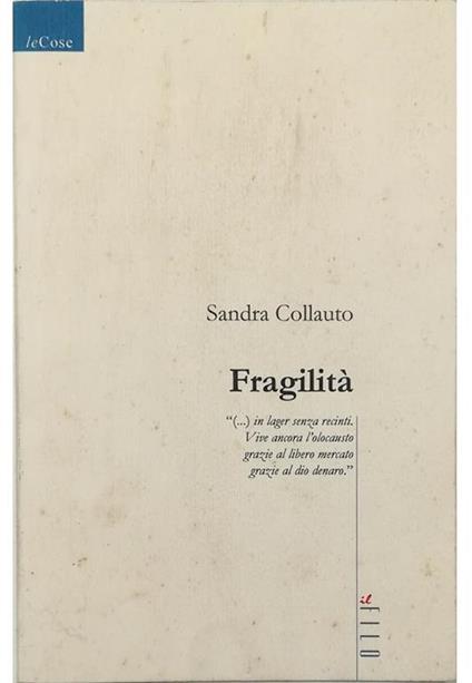 Fragilità - Sandra Collauto - copertina