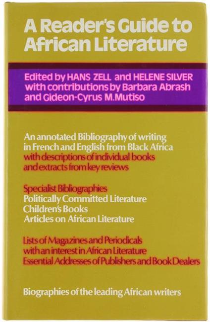 A  Reader'S Guide To African Literature - copertina