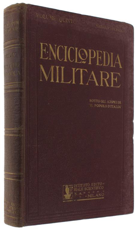 Enciclopedia Militare. Volume 5 - copertina