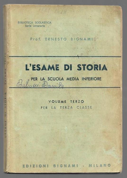 L' esame di storia - Per la scuola media inferiore