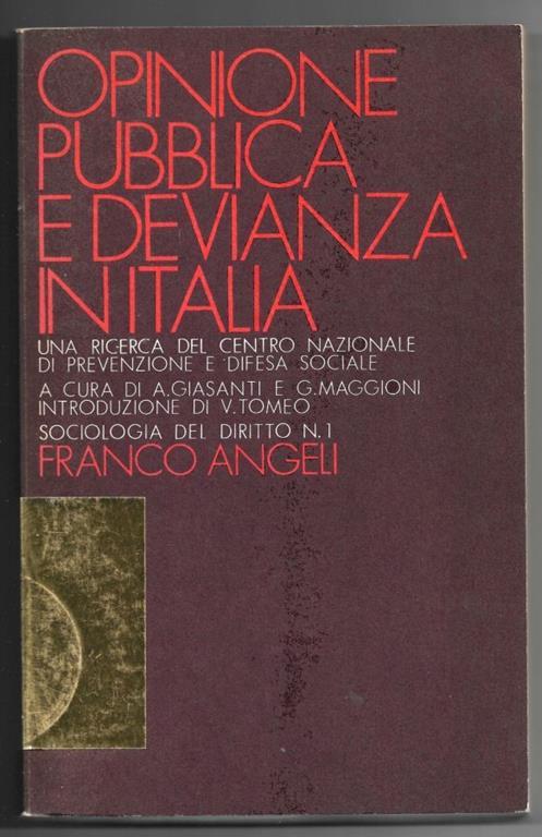 Opinione pubblica e devianza in Italia - copertina