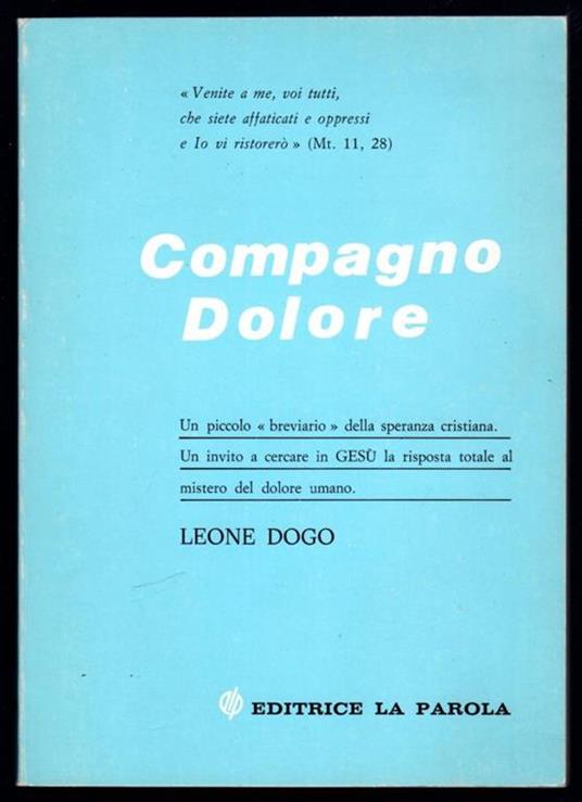 Compagno Dolore - copertina