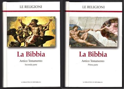 La bibbia. Antico testamento prima e seconda parte - copertina