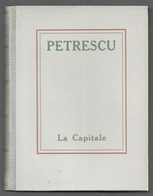 La Capitale - Cezar Petrescu - copertina