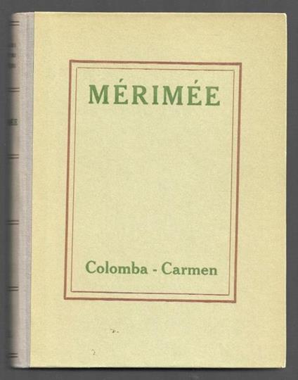 Colomba - Carmen - Prosper Mérimée - copertina