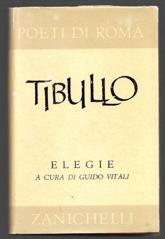 Elegie - Albio Tibullo - copertina