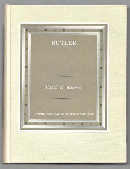 Tutti si muore - Samuel Butler - copertina