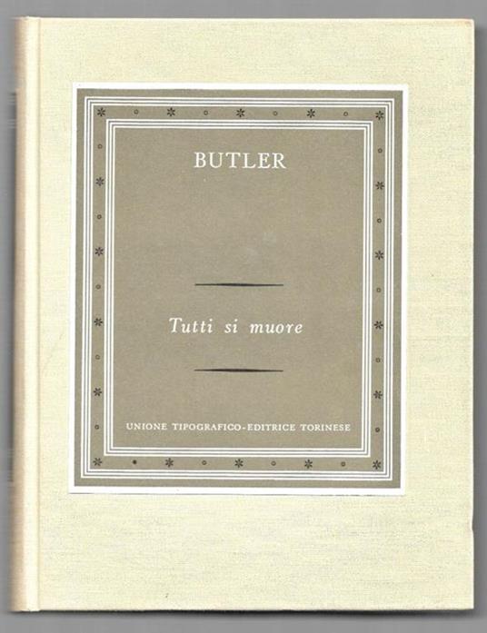 Tutti si muore - Samuel Butler - copertina