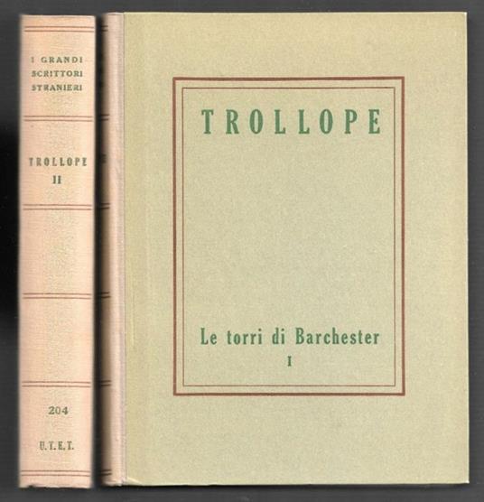 Le torri di Barchester - 2 Voll - Anthony Trollope - copertina