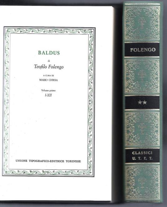 Baldus - 2 Voll - Teofilo Folengo - copertina