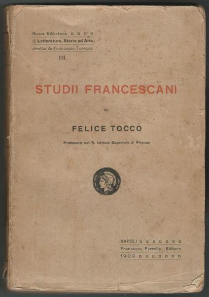 Studii francescani - Felice Tocco - copertina