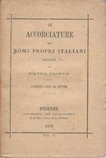 Le accorciature dei nomi proprj italiani