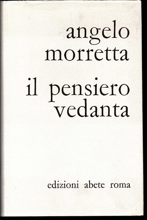 Il pensiero vedanta - Angelo Morretta - copertina