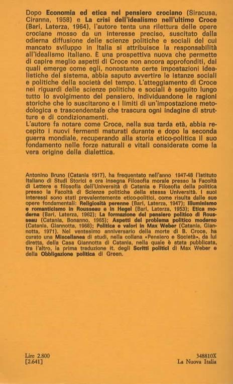 Croce e le scienze politico-sociali - Antonino Bruno - 2