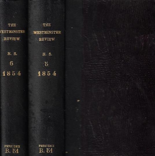 The westminster review Anno 1854 - copertina