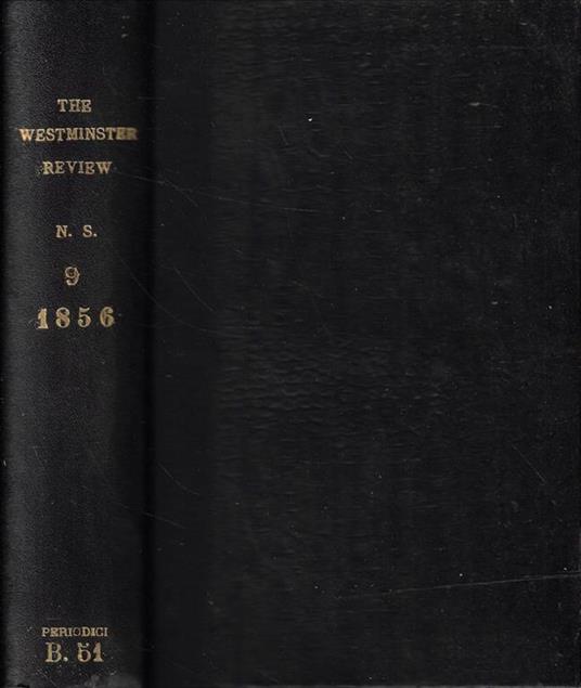 The westminster review January and April 1856 - copertina