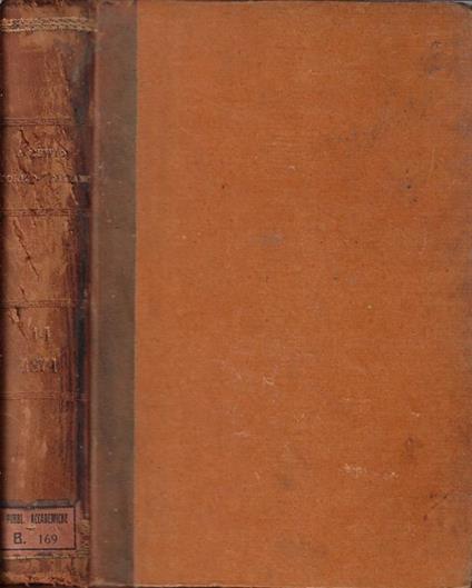 Archivio storico italiano serie III Tomo XIV 1871 - copertina