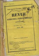 Revue agricole, industrielle et Littéraire n. 1-2-3-4 Anno 1862