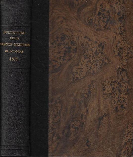 Bullettino delle scienze mediche  Anno 1877 - copertina