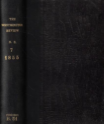 The Westminster Review January and April 1855 - copertina