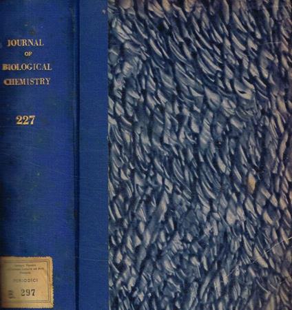 The journal of biological chemistry. Volume 227, 1957 - copertina