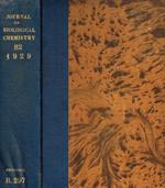 The journal of biological chemistry. Volume LXXXII, 1929