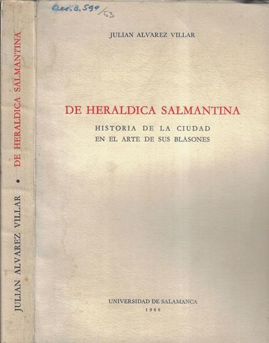 De Heraldica Salamantina - copertina