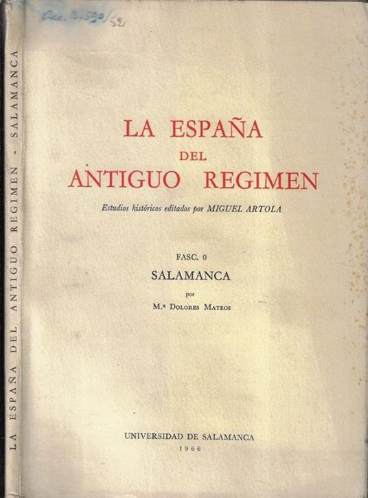 La Espana del Antiguo Regimen - copertina