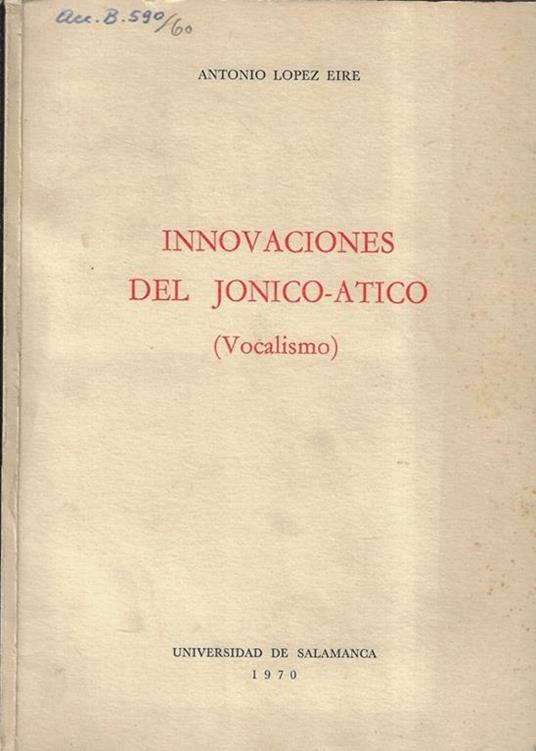 Innovaciones del jonico-atico - copertina