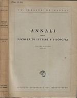 Università di Napoli Annali della facoltà di lettere e filosofia Volume decimo