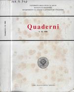 Università degli studi di Lecce Dipartimento di lingue e Letterature Straniere Quaderni N. 10 1988