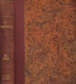 La critica. Rivista di letteratura, storia e filosofia. Volume XI, 1913