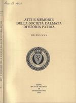 Atti e Memorie della Società Dalmata di Storia Patria Vol. XVI