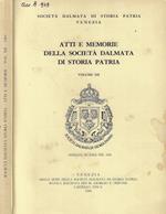 Atti e Memorie della Società Dalmata di Storia Patria Vol. XIII