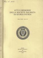 Atti e Memorie della Società Dalmata di Storia Patria Vol. XVII