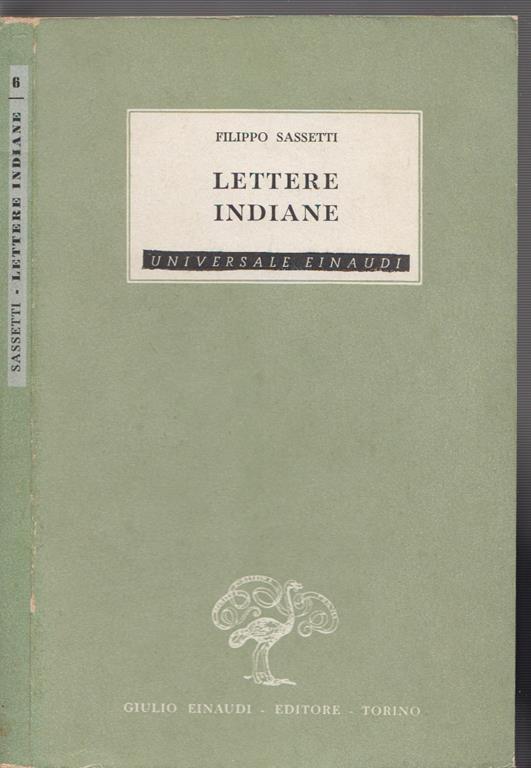 Lettere indiane - Filippo Sassetti - copertina