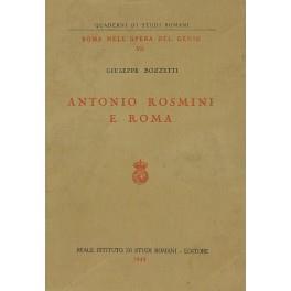 Antonio Rosmini e Roma - Giuseppe Bozzetti - copertina