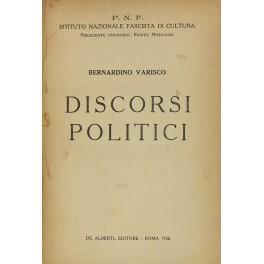 Discorsi politici - Bernardino Varisco - copertina