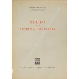 Studi sulla riforma fondiaria - Emilio Romagnoli - copertina