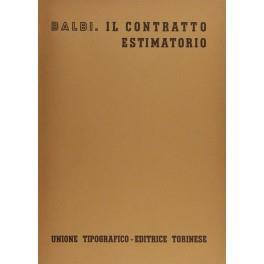 Il contratto estimatorio - Giovanni Balbi - copertina