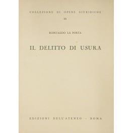 Il delitto di usura - copertina