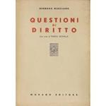 Questioni di diritto. Con note di Enrico Altavilla