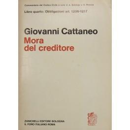 Della mora del creditore. Art. 1206-1217 - Giovanni Cattaneo - copertina